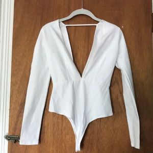 American Apparel Deep V-cut Body suit